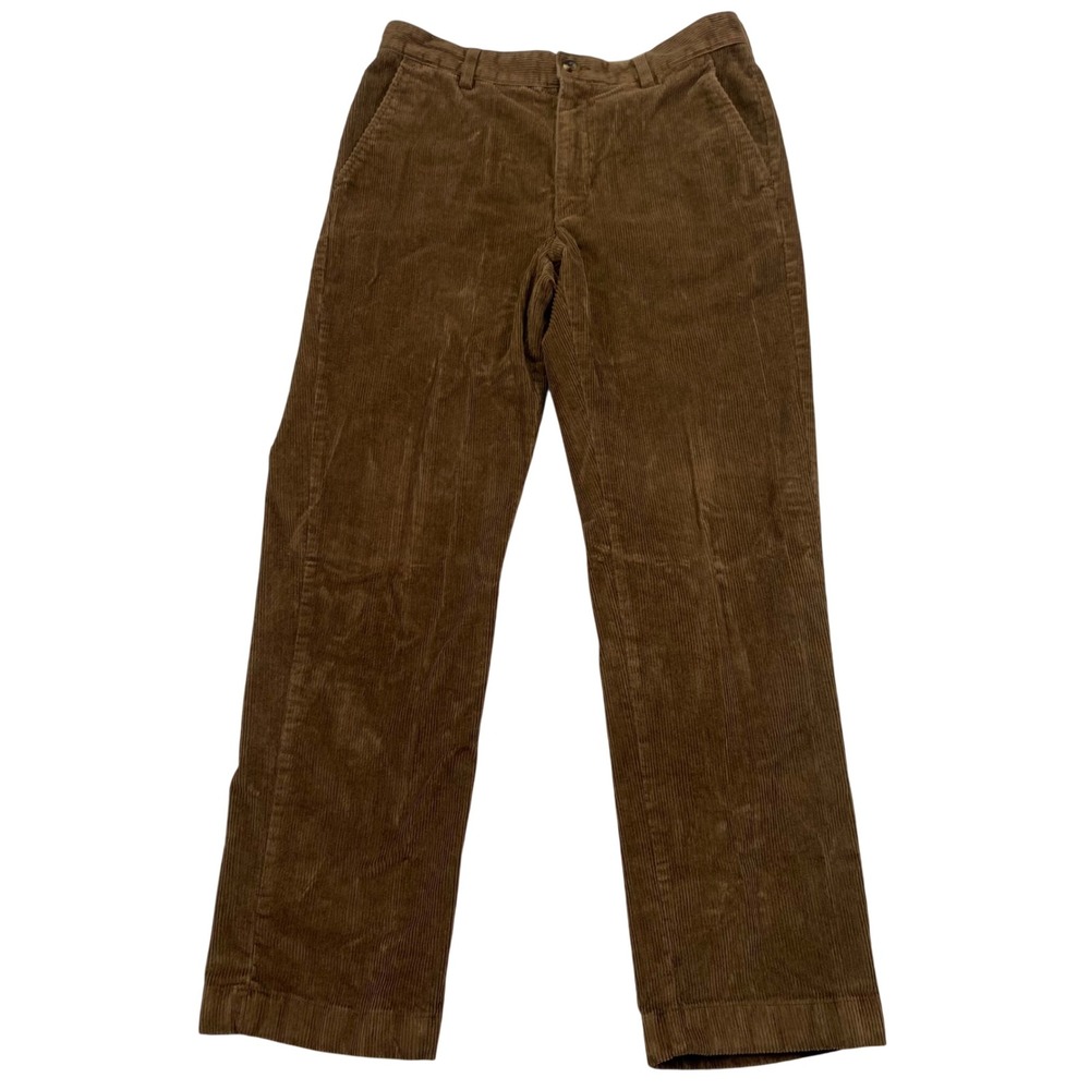 L.L. Bean Corduroy Pants Mens 30x29 Brown Classic Fit Stretch Trousers 502835
